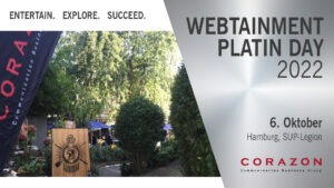 Webtainment Platin Day - banner powerpoint - Corazon
